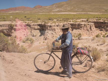 Cycliste Bolivien