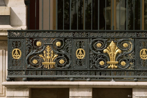 Balcon Galerie des Antiques (détail)