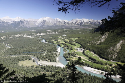 Bow River from Tunnel Mountain