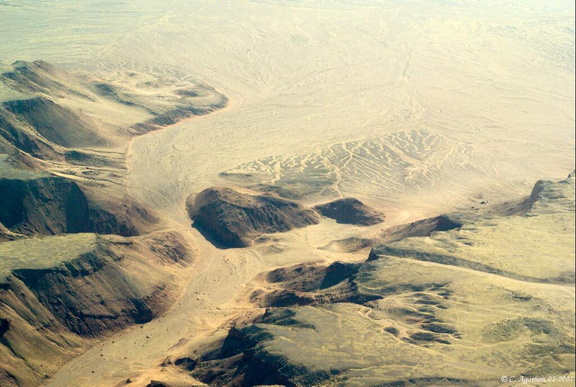 Fleuve de sable dans le Namib