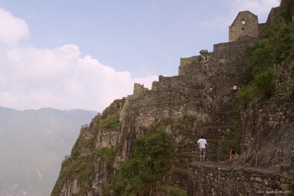 Constructions au sommet du Wayna Picchu