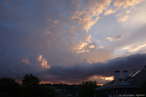 Cloudy sunset
