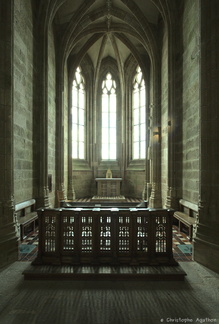 Chapelle dans l'église abbatiale du Mont-Sain-Michel