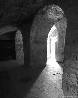 Sous l'abbaye du Mont-Saint-Michel