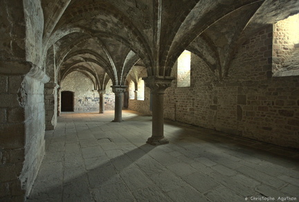 Abbaye du Mont-Saint-Michel, le promenoir
